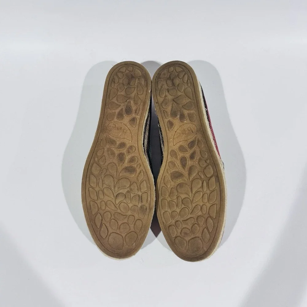Born Concepts‎ BOC Striped Espadrille Flats Slip On Shoes Women's Size 8 EUC